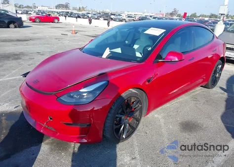 2021 Tesla Model 3 Performance Dual Motor All-Wheel Drive из США, поврежденный, VIN 5YJ3E1EC9MF926301